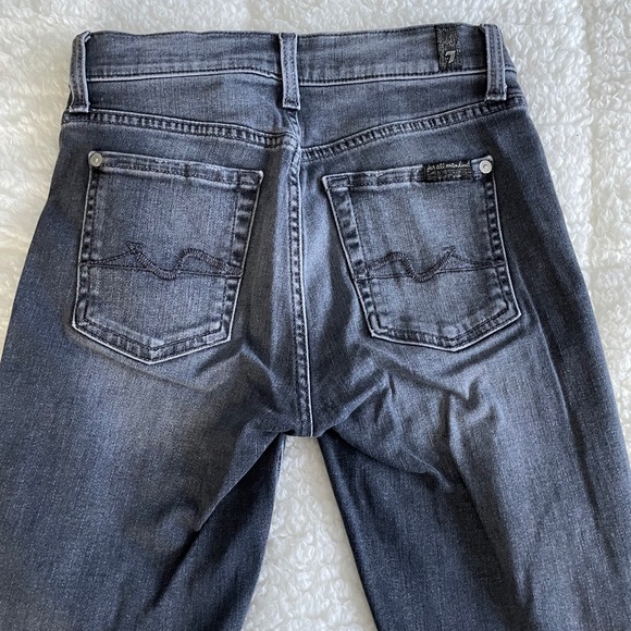 7 FOR ALL MANKIND | grey ripped skinny Jeans - Picture 6 of 6